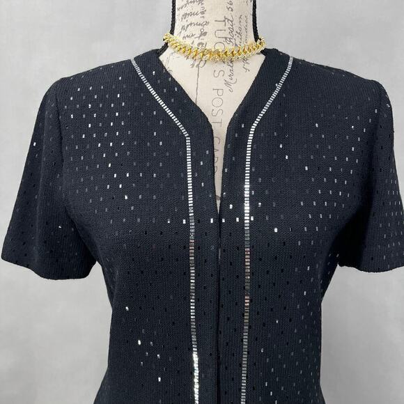 B142 St. John Pants Suit Santana Knit Womens 8 Old Money First Lady Jackie O - Picture 6 of 10